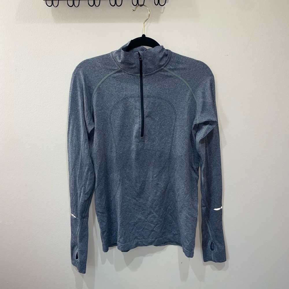 Lululemon Gray Quarter-Zip Pullover
